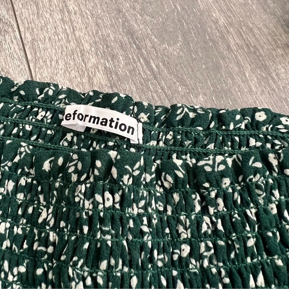 Reformation green blouse - Picture 3 of 6